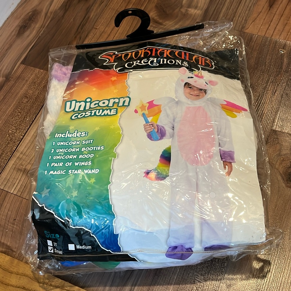 Size small unicorn costume bodysuit